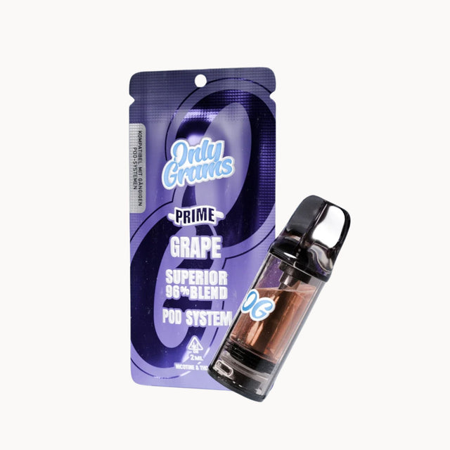 OnlyGrams Superior Pod Grape – voller Traubengeschmack mit 96% Wirkstoffgehalt.