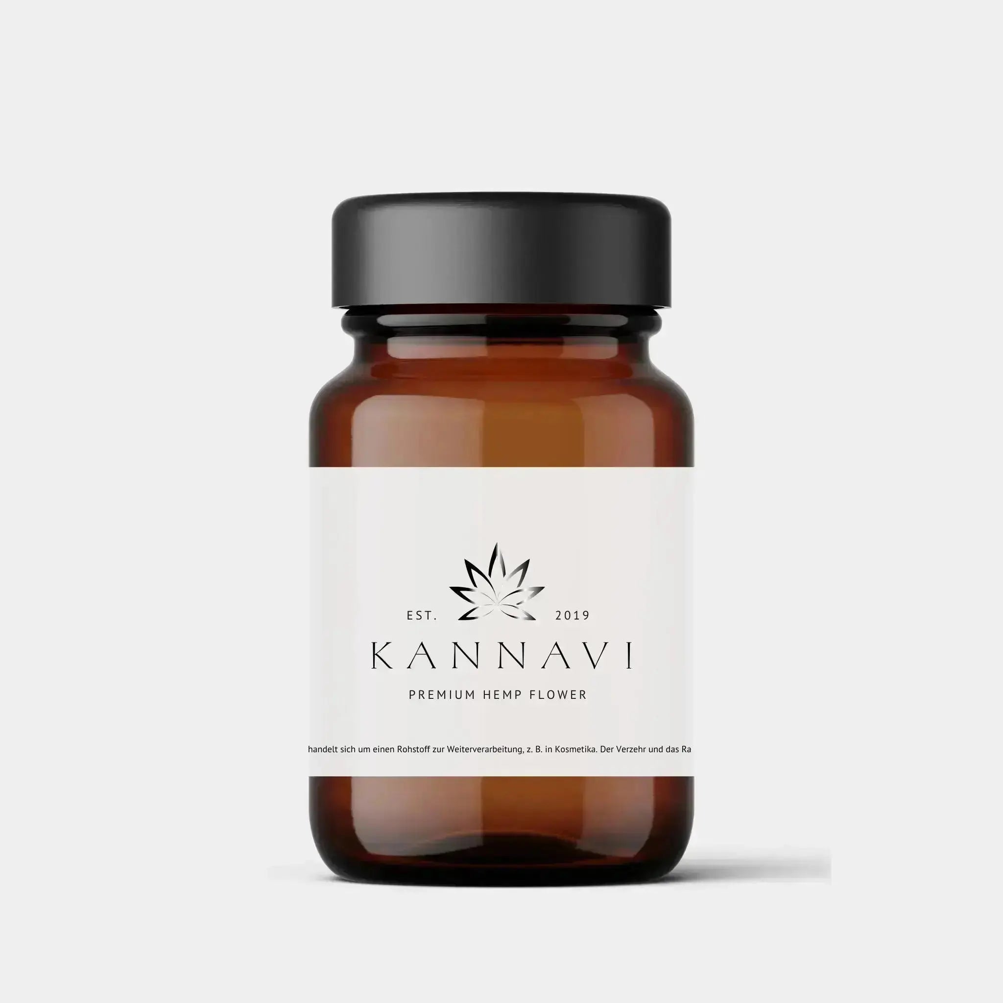 Kannavi Hanfblüten Glas mit Integra Boot Pack um perfekte Feuchtigkeit-zu garantieren