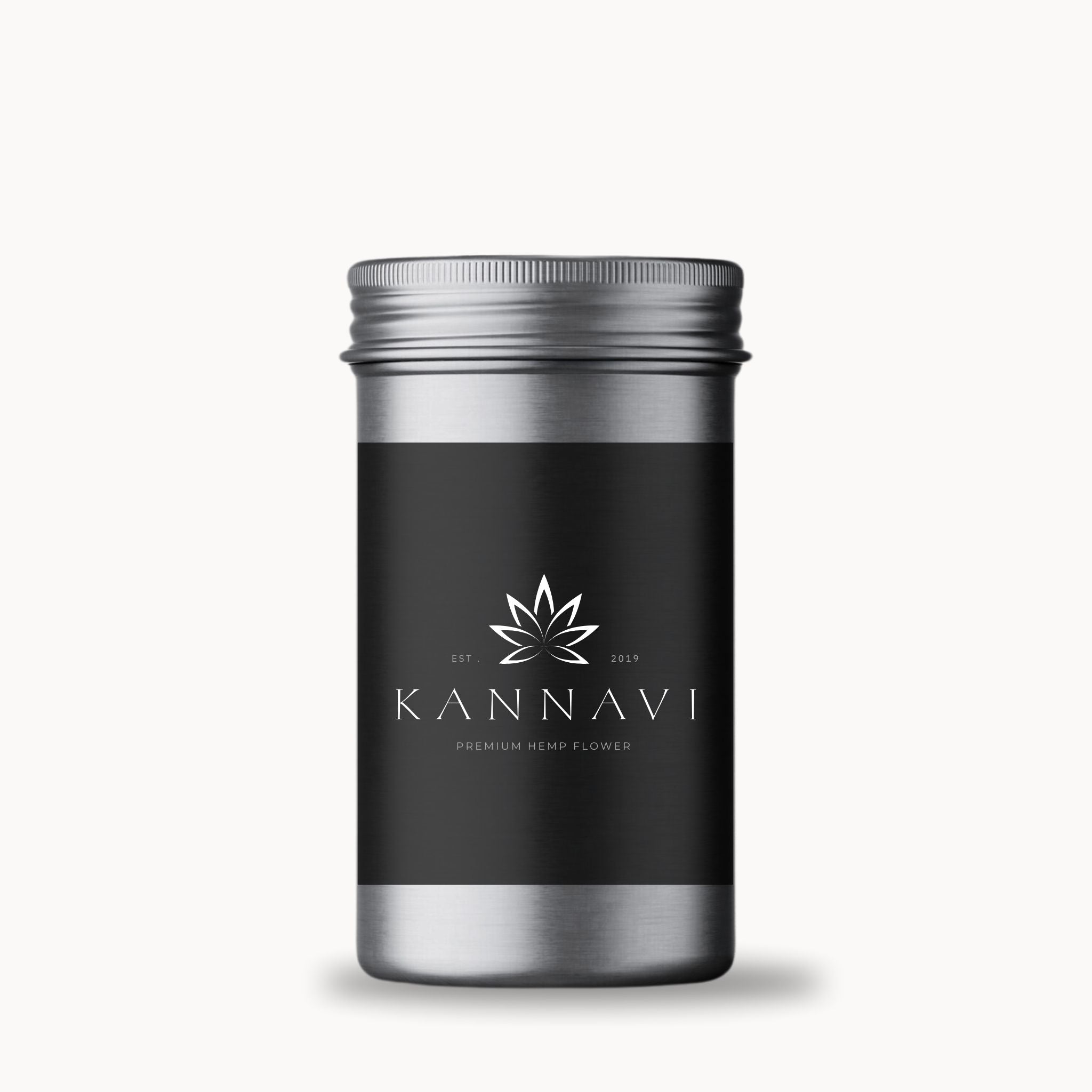 Hasch von Kannavi in robuster Aludose – diskret und aromasicher verpackt.
